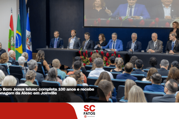 Grupo Bom Jesus Ielusc completa 100 anos e recebe homenagem da Alesc em Joinville