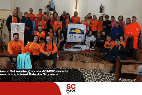 Bocaina do Sul recebe grupo da ACACSC durante percurso da tradicional Rota dos Tropeiros