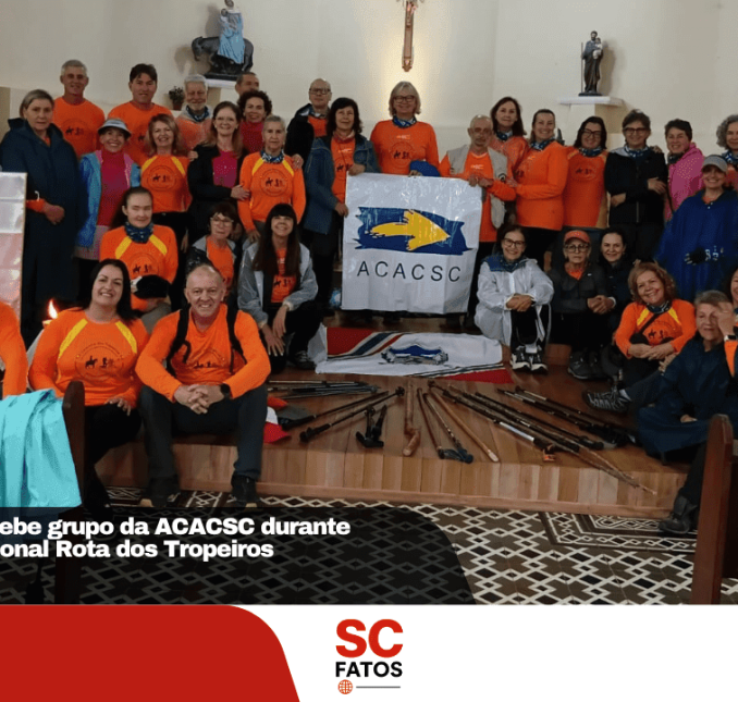 Bocaina do Sul recebe grupo da ACACSC durante percurso da tradicional Rota dos Tropeiros