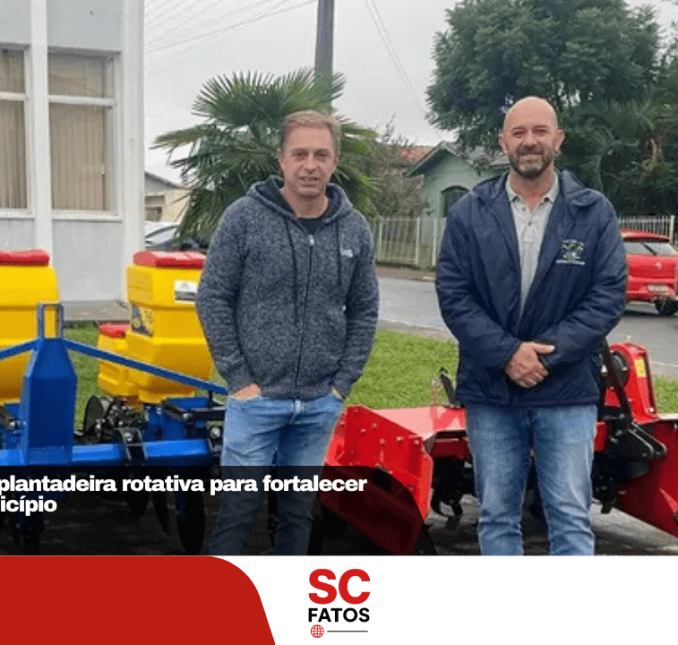 Ponte Alta recebe plantadeira rotativa para fortalecer agricultura no município
