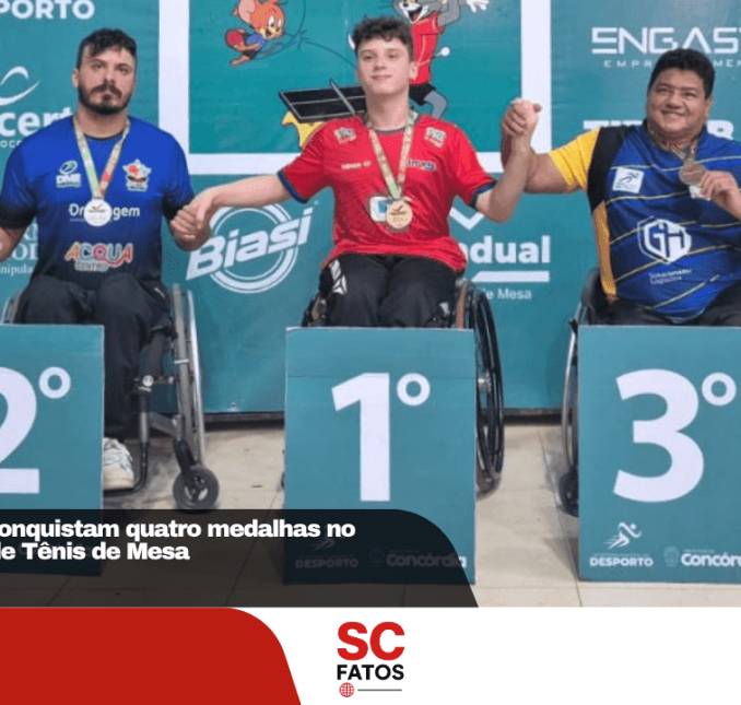 Atletas de Lages conquistam quatro medalhas no Circuito Estadual de Tênis de Mesa