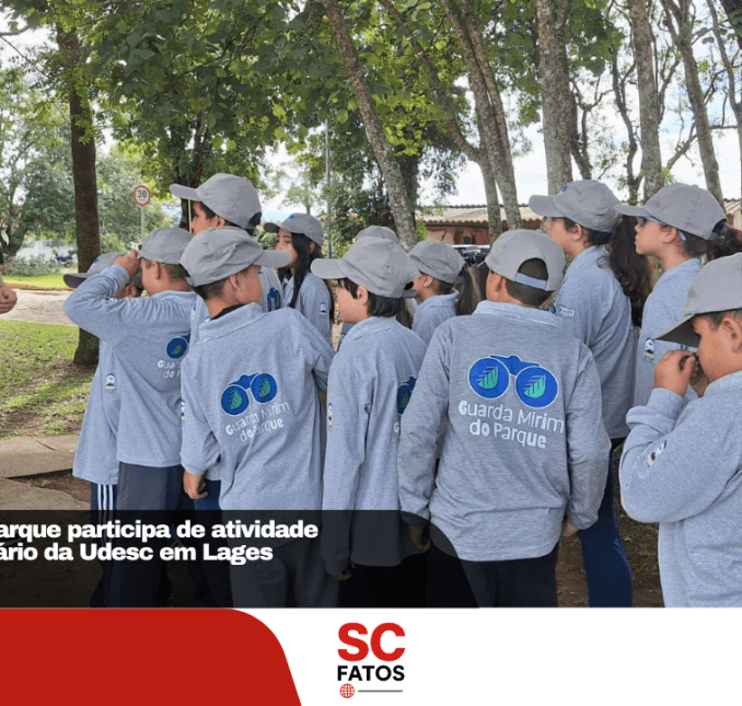 Guarda Mirim do Parque participa de atividade educativa no Herbário da Udesc em Lages