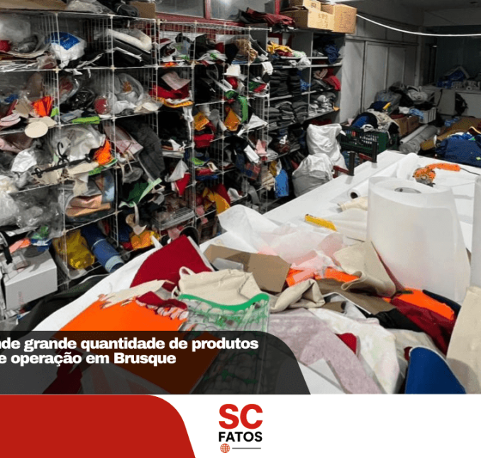 Polícia Civil apreende grande quantidade de produtos falsificados durante operação em Brusque