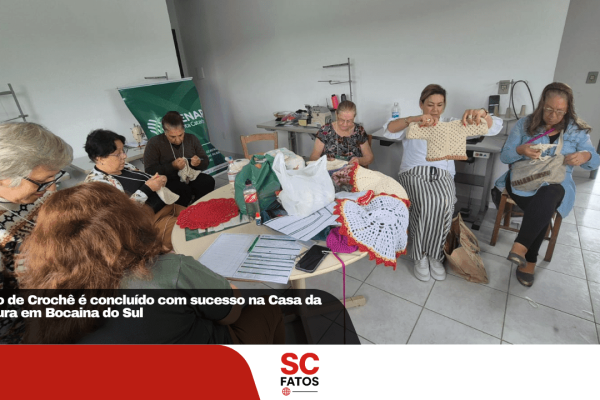 Curso de Crochê é concluído com sucesso na Casa da Costura em Bocaina do Sul