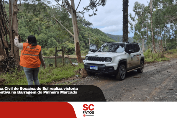 Defesa Civil de Bocaina do Sul realiza vistoria preventiva na Barragem do Pinheiro Marcado