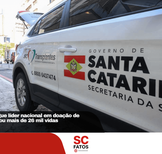 Santa Catarina segue líder nacional em doação de órgãos e já impactou mais de 26 mil vidas