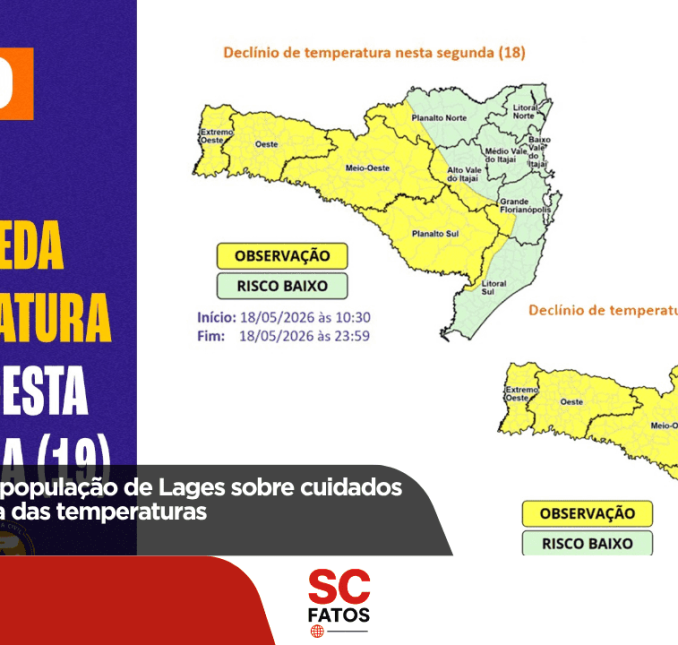 Prefeitura orienta população de Lages sobre cuidados com queda brusca das temperaturas