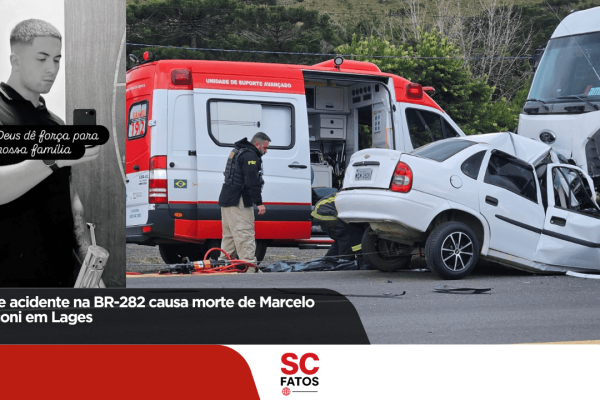 Grave acidente na BR-282 causa morte de Marcelo Ronconi em Lages