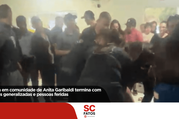 Festa em comunidade de Anita Garibaldi termina com brigas generalizadas e pessoas feridas