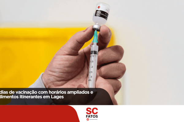 Três dias de vacinação com horários ampliados e atendimentos itinerantes em Lages