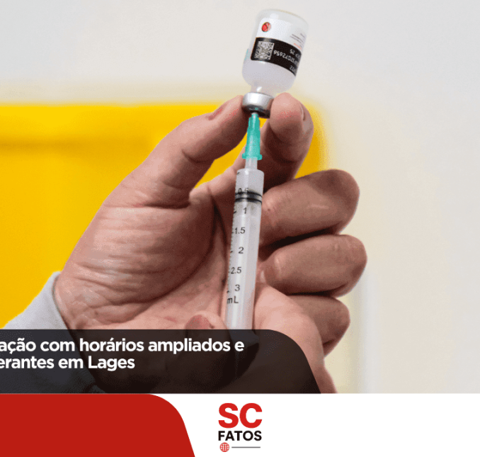 Três dias de vacinação com horários ampliados e atendimentos itinerantes em Lages