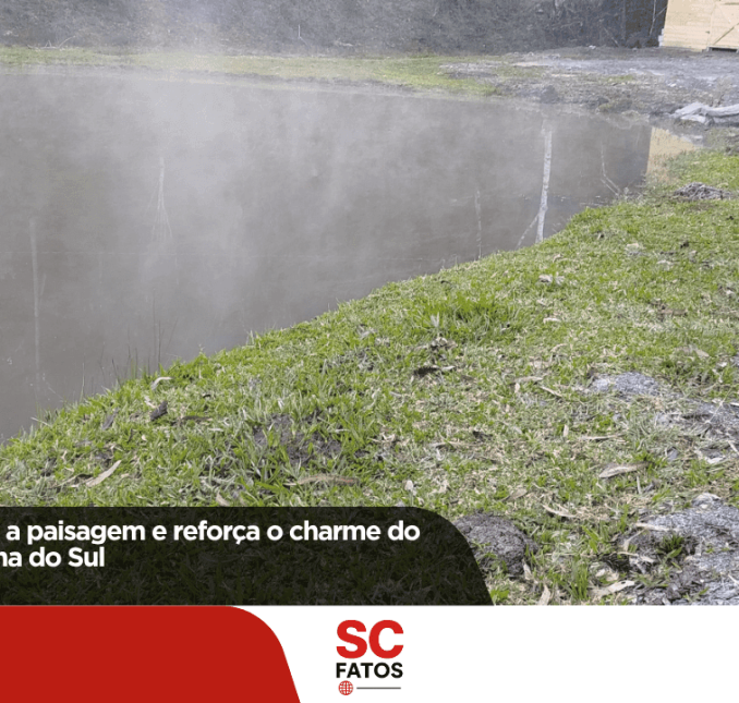 Geada transforma a paisagem e reforça o charme do inverno em Bocaina do Sul