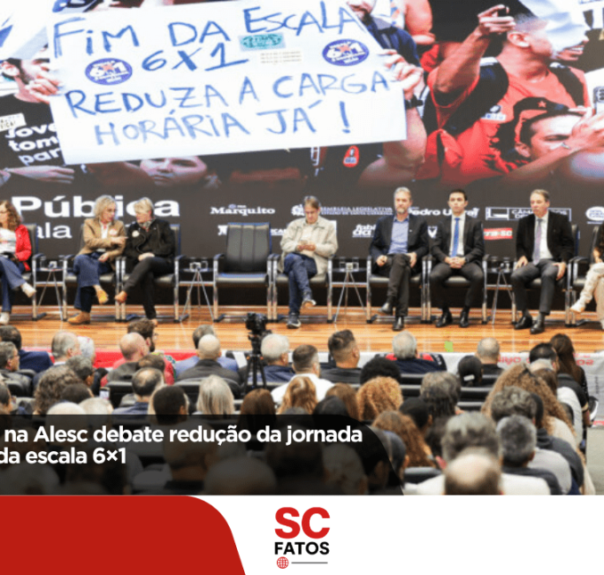 Audiência pública na Alesc debate redução da jornada de trabalho e fim da escala 6×1