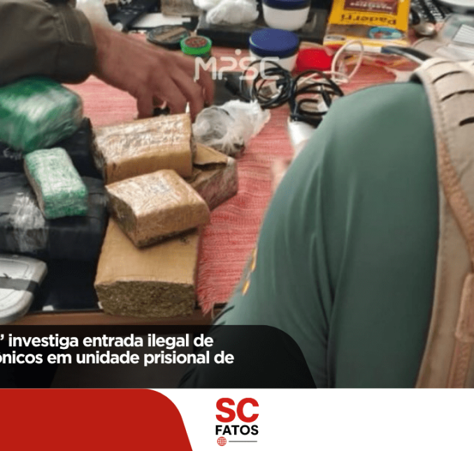 Operação “Smart” investiga entrada ilegal de dispositivos eletrônicos em unidade prisional de Florianópolis