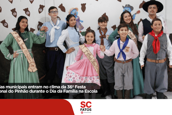 Escolas municipais entram no clima da 36ª Festa Nacional do Pinhão durante o Dia da Família na Escola