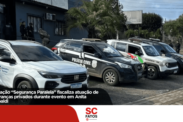 Operação “Segurança Paralela” fiscaliza atuação de seguranças privados durante evento em Anita Garibaldi