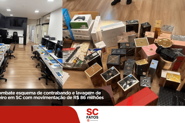 PF combate esquema de contrabando e lavagem de dinheiro em SC com movimentação de R$ 86 milhões