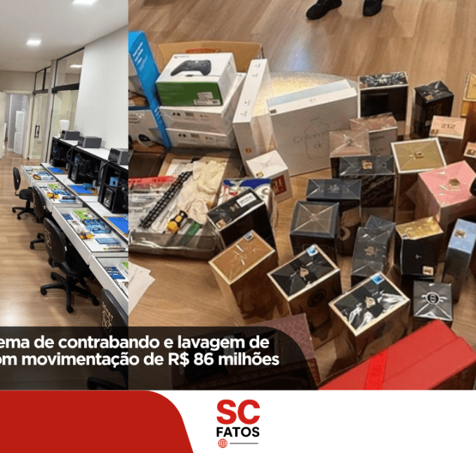 PF combate esquema de contrabando e lavagem de dinheiro em SC com movimentação de R$ 86 milhões