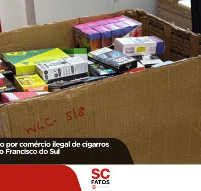 PF prende suspeito por comércio ilegal de cigarros eletrônicos em São Francisco do Sul