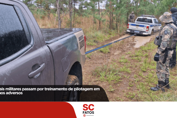 Lages: policiais militares passam por treinamento de pilotagem em terrenos adversos