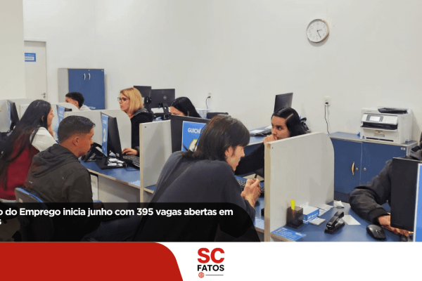 Banco do Emprego inicia junho com 395 vagas abertas em Lages