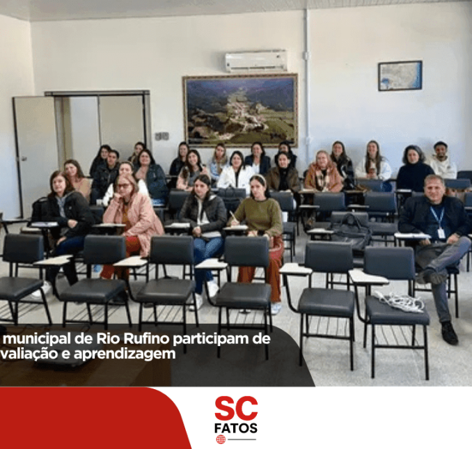 Professores da rede municipal de Rio Rufino participam de capacitação sobre avaliação e aprendizagem