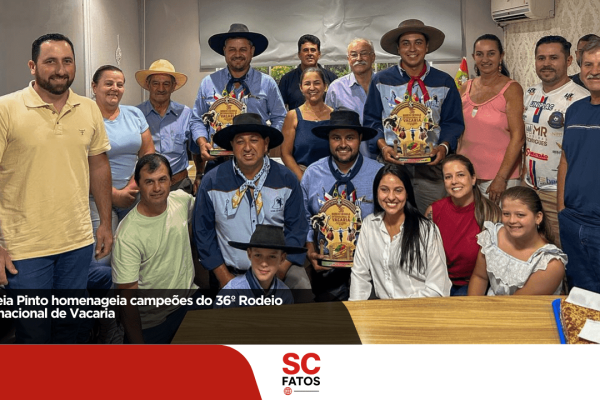 Correia Pinto homenageia campeões do 36º Rodeio Internacional de Vacaria