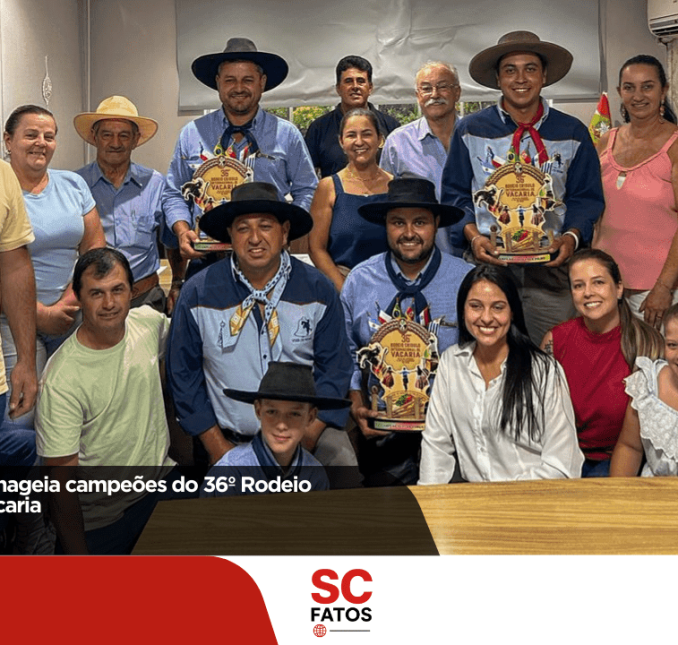 Correia Pinto homenageia campeões do 36º Rodeio Internacional de Vacaria