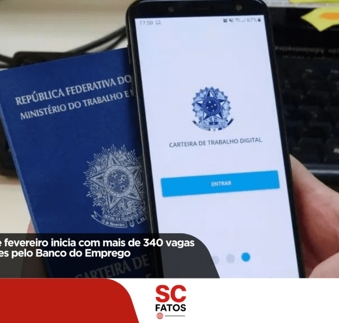 Segunda semana de fevereiro inicia com mais de 340 vagas de trabalho em Lages pelo Banco do Emprego