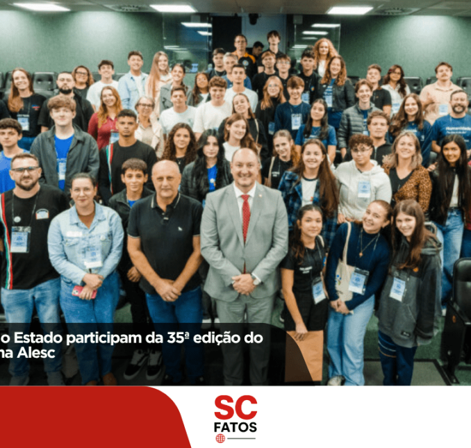 Estudantes de todo o Estado participam da 35ª edição do Parlamento Jovem na Alesc