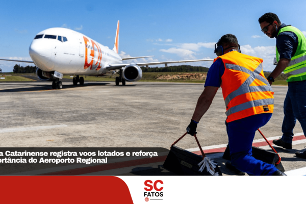 Serra Catarinense registra voos lotados e reforça importância do Aeroporto Regional