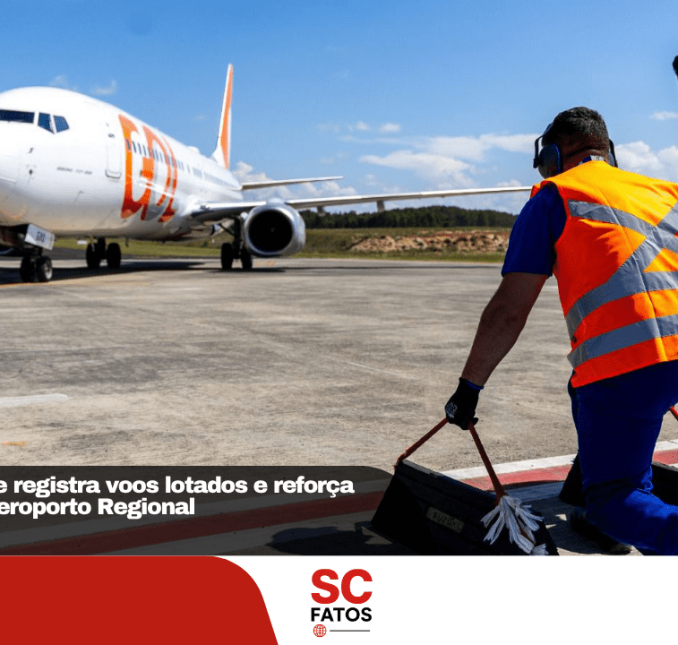 Serra Catarinense registra voos lotados e reforça importância do Aeroporto Regional