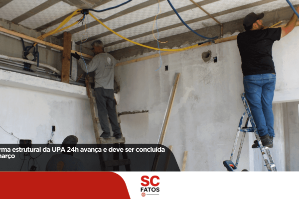 Reforma estrutural da UPA 24h avança e deve ser concluída em março