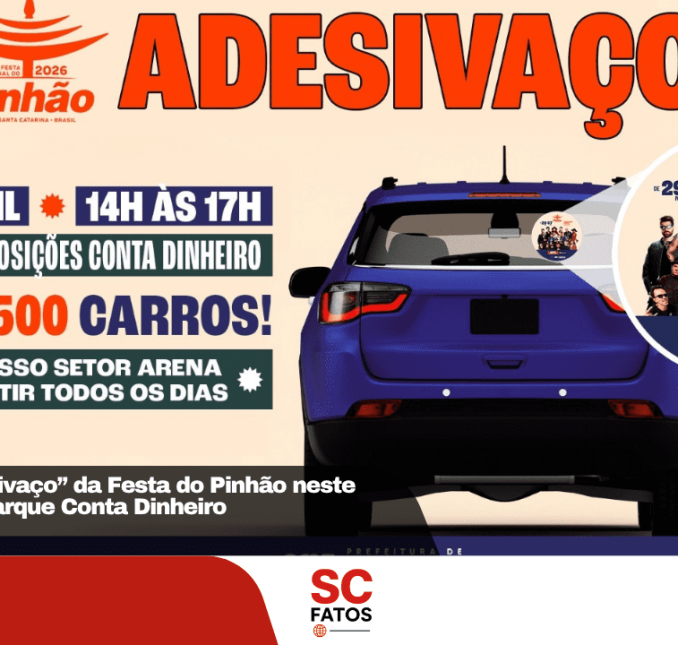 Lages terá “Adesivaço” da Festa do Pinhão neste sábado (11) no Parque Conta Dinheiro