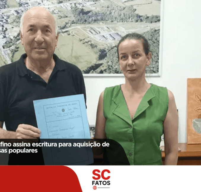 Prefeitura de Rio Rufino assina escritura para aquisição de área destinada a casas populares
