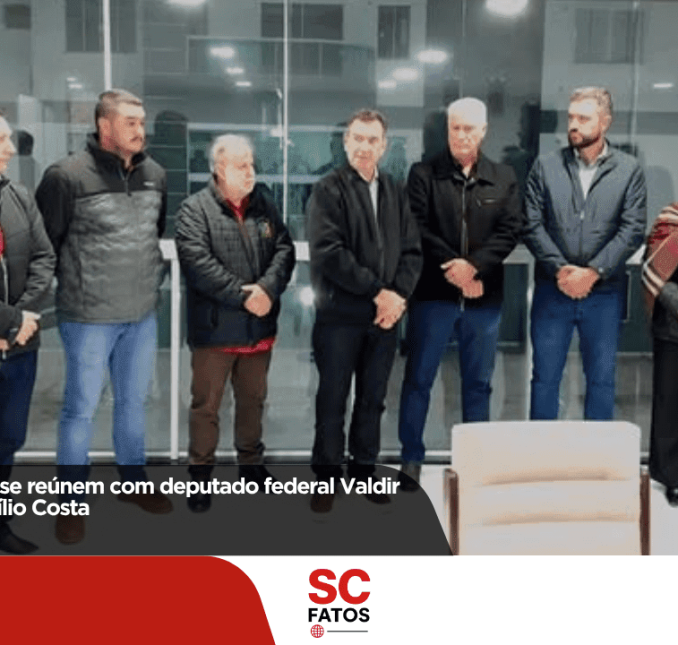 Lideranças do MDB se reúnem com deputado federal Valdir Cobalchini em Otacílio Costa