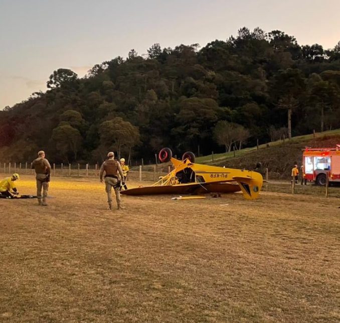 Acidente aéreo deixa uma vítima fatal em Bom Retiro