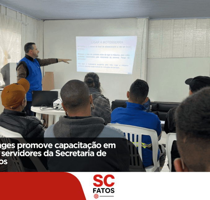 Prefeitura de Lages promove capacitação em segurança para servidores da Secretaria de Serviços Públicos