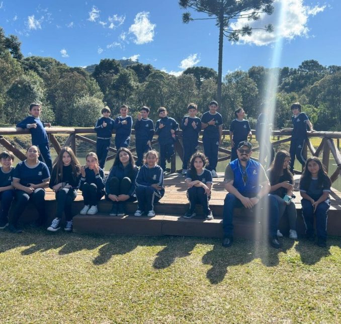 Alunos de Palmeira conhecem o Parque Natural Municipal de Lages em atividade de educação ambiental!