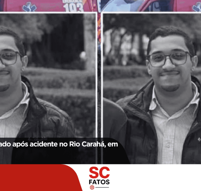Jovem é identificado após acidente no Rio Carahá, em Lages