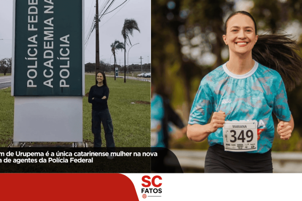 Jovem de Urupema é a única catarinense mulher na nova turma de agentes da Polícia Federal