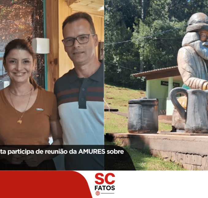 Prefeito de Ponte Alta participa de reunião da AMURES sobre turismo regional Encontro foi realizado em São José do Cerrito com presença da Secretaria de Estado do Turismo