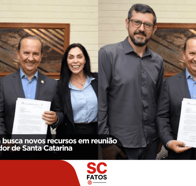 Prefeito Duduca busca novos recursos em reunião com o Governador de Santa Catarina