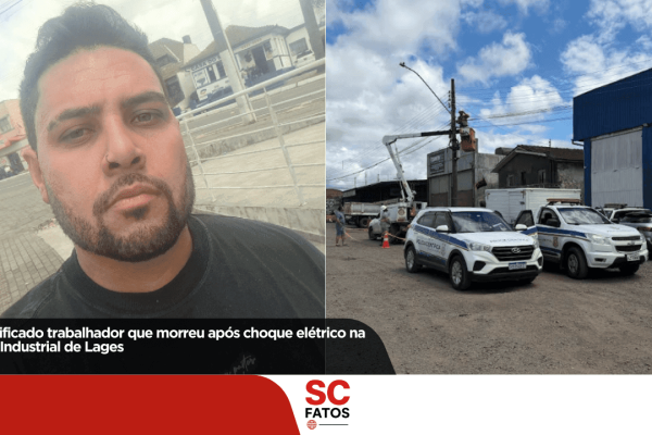 Identificado trabalhador que morreu após choque elétrico na Área Industrial de Lages