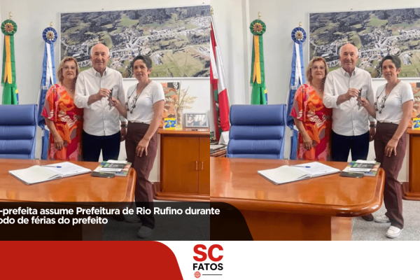 Vice-prefeita Erane Lorenzetti assume Prefeitura de Rio Rufino durante férias do prefeito