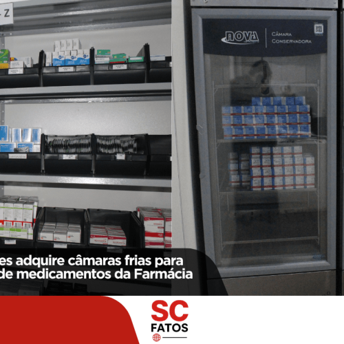 Prefeitura de Lages adquire câmaras frias para armazenamento de medicamentos da Farmácia Básica Municipal