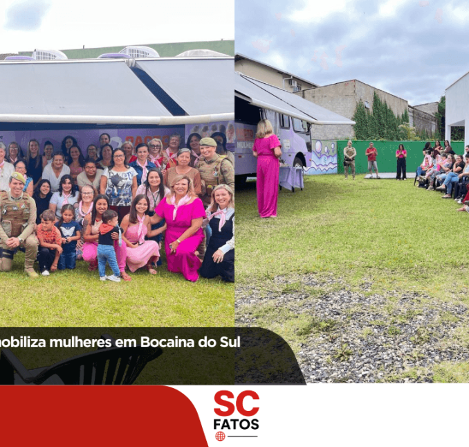 Ação Ônibus Lilás mobiliza mulheres em Bocaina do Sul
