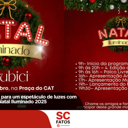 Urubici se prepara para um espetáculo de luzes com o lançamento do Natal Iluminado 2025