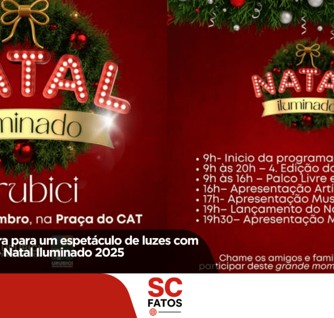 Urubici se prepara para um espetáculo de luzes com o lançamento do Natal Iluminado 2025