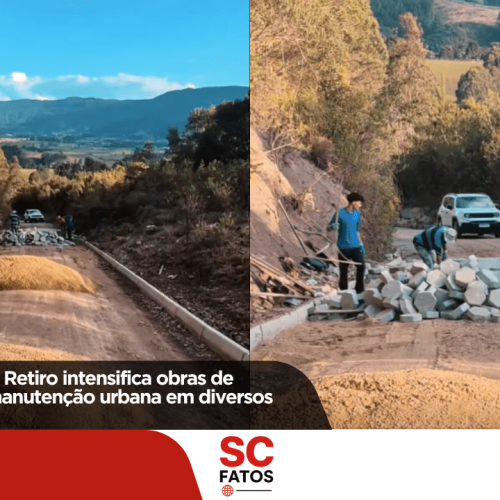 Prefeitura de Bom Retiro intensifica obras de pavimentação e manutenção urbana em diversos bairros